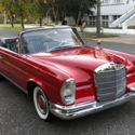 1963 Mercedes Benz 220SEb CABRIOLET, 534 Red w. Black &#034;bucket&#034; seats, 1 owner *