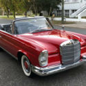1963 Mercedes Benz 220SEb CABRIOLET, 534 Red w. Black &#034;safari&#034; seats, 1 owner *