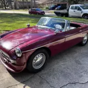 1963 MG B Convertible Red MGB Roadster
