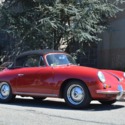 1963 Porsche 356B  0 Red Cabriolet