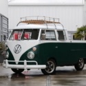 1963 VW Double-Cab Transporter, Dark Green-White, Nice older restoration