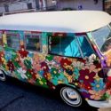 1963 VW Volkswagen Bus Hippie Grateful Dead Camper Hand painted Last Price Drop