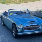 1964 Austin Healey 3000 BJ8 Convertible  Healey Blue  101,526 Miles