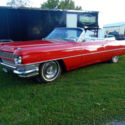 1964 Cadillac Deville Convertible Red Exterior with New White Top