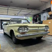 1964 Chevrolet Corvair 2.4 Monza Convertible Yellow spyder turbo