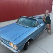1964 Chevrolet Corvair Convertible Blue