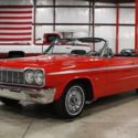 1964 Chevrolet Impala SS 37128 Miles Red Convertible 327 V8 Manual