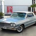 1964 Chevrolet Impala SS 6827 Miles Silver Blue/Ermine White