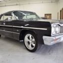 1964 Chevrolet Impala V8 4spd Black on Black 17 Torque Thrust NICE