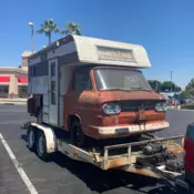 1964 chevy Corvair rampside camper