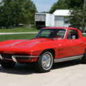 1964 CORVETTE COUPE RIVERSIDE RED ON RED 300HP 4 SPEED  VERY ORIGINAL CAR