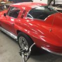 1964 corvette  Stingray Fastback 4 speed red black antique car factory side pipe