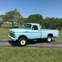 1964 Ford F-100 4x4, Custom Cab, 2922 Produced 38548 Miles Skylight Blue Pickup