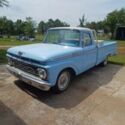 1964 Ford F100 Pickup Blue RWD Manual Custom Cab