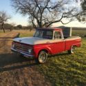 1964 Ford F100 SWB FLEETSIDE V8 3 SPEED MANUAL AC 0 Red & White Pickup Truck 289