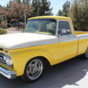 1964 Ford Pickup Truck Yellow and White