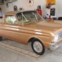 1964 Ford Ranchero Vintage Car Truck Gold Paint Three Speed Manual Transmission