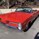 1964 Pontiac Bonneville Convertible Red RWD Manual deluxe