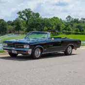 1964 Pontiac Lemans Triple Black, GTO Badged, Power Top, Classic Ponti Black