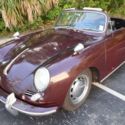 1964 Porsche 356c Cabriolet Numbers Matching Slate Gray Black Leather COA