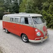1964 Volkswagen Transporter Van Red Camper
