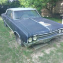 1965 442 RESTORATION PROJECT 455 AUTO FLOOR SHIFT HEADERS/All the trim is in car