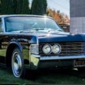 1965 CALIFORNIA Born BLACK PLATE - LINCOLN CONTINENTAL CONVERTIBLE all BLACK
