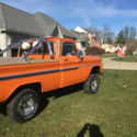 1965 chevrolet 4x4 truck custom cab 52000 miles fleetside orange v8 4 speed