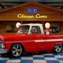 1965 Chevrolet C10 Big Window Pickup - Blue Blood Red / Adobe Beige