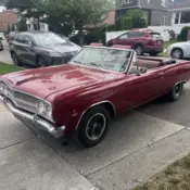 1965 Chevrolet Chevelle Convertible Red Malibu