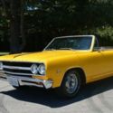 1965 Chevrolet Chevelle Malibu Convertible Big Block 396 4 Speed Yellow   Manual