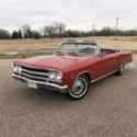 1965 Chevrolet Chevelle Malibu Convertible Convertible Red RWD Manual