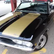 1965 Chevrolet Corvair Convertible Black Monza