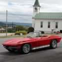 1965 Chevrolet Corvette Red/Black Conv  4spd PB RADIO DELETE Manual