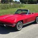 1965 Chevy Corvette Convertible Factory Red/Red Leather Upgraded with A/C