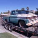 1965 Chevy Stepside Shortbox Pickup Factory Dash Air, Stahl Toolboxes work truck