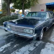 1965 Chrysler Imperial Blue Limousine Barrerios 154” Stretched.