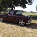 1965 Classic Chevy TruckC10,Short Bed,Color Dark Carmine, Tan Interier.