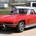 1965 CORVETTE ROADSTER FACTORY RALLY RED SIDE EXHAUST