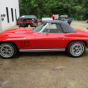 1965 CORVETTE STING RAY CONVERTIBLE RED/BLACK 350 4 SPEED GREAT PAINT/FRAME
