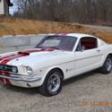 1965 FASTBACK 289 AUTO PS PDB SOLID CALIFORNIA CAR BEAUTIFUL WHITE AND RED