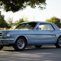 1965 Ford Mustang 289 4speed manual Silver Blue coupe 2ND OWNER