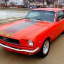 1965 FORD MUSTANG   289 V8 Automatic ICE COLD AIR CONDITIONING POPPY RED W@W!!!!