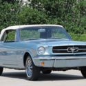 1965 FORD MUSTANG CONVERTIBLE 289 V8 RESTORED SILVER BLUE - READY TO ENJOY