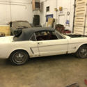 1965 Ford Mustang Convertible V-8  Wimbeldon White Power top with Red Interior