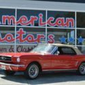 1965 Ford Mustang Convertible V8 Gorgeous Red On Red Power Top Red Convertible