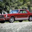 1965 Ford Mustang Coupe 26,274 Miles Red 2d : 2 Door Hard TOP  3-Speed Automatic