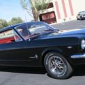 1965 FORD MUSTANG FASTBACK 289 C CODE 4 SPEED RAVEN BLACK/RED! DISC!