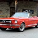 1965 Ford Mustang GT, A-Code car, Rangoon Red, Automatic, Red Crinkle Pony Inter