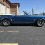 1965 Ford Mustang Gt Convertible blue with white deluxe interior
